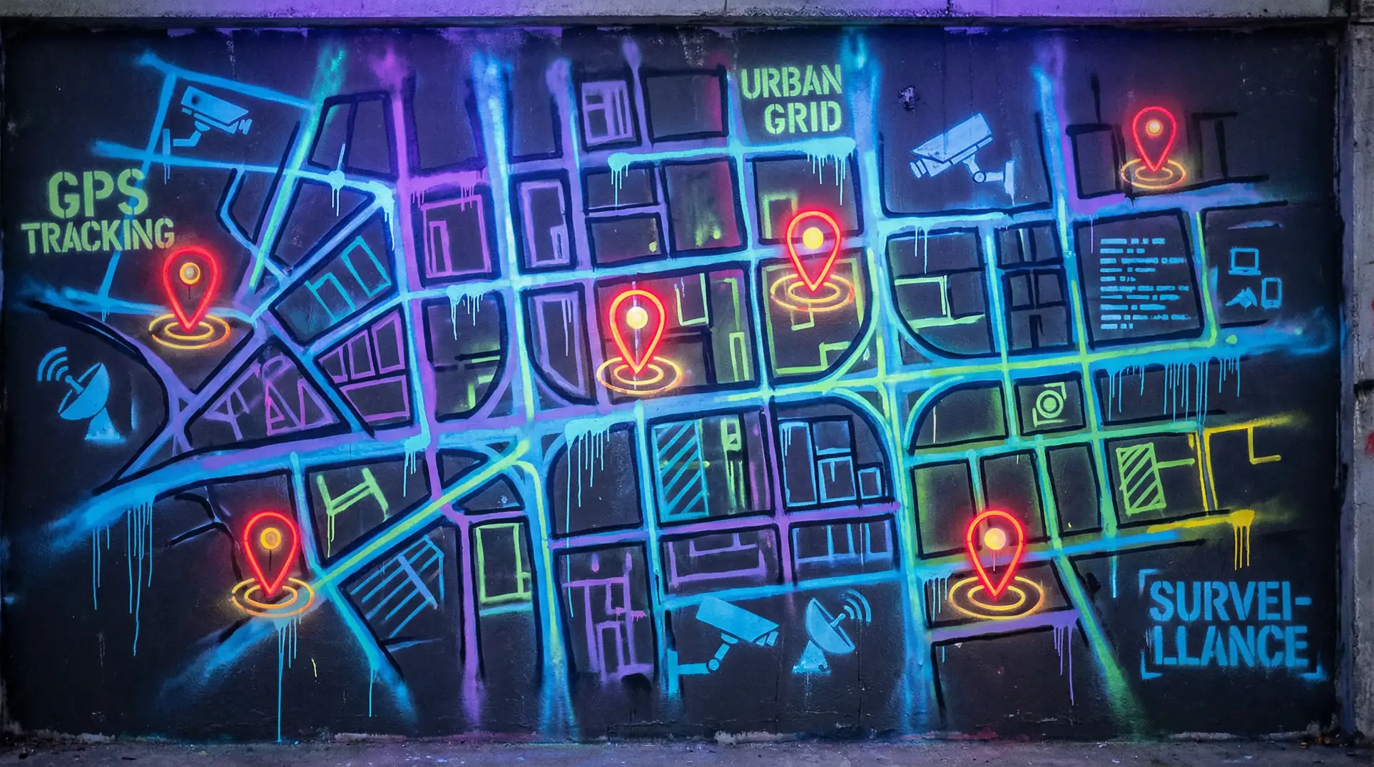 午夜dj在线观看大全 狗仔追踪地图 - 城市涂鸦风格